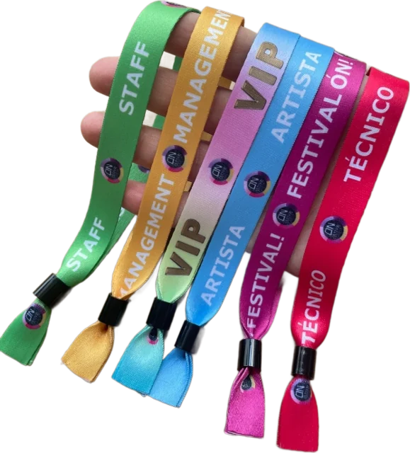 Pulseras de tela para festivales
