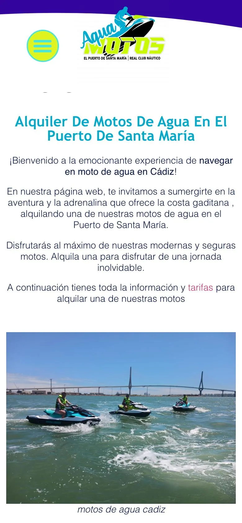 AquaMotos El Puerto en el móvil