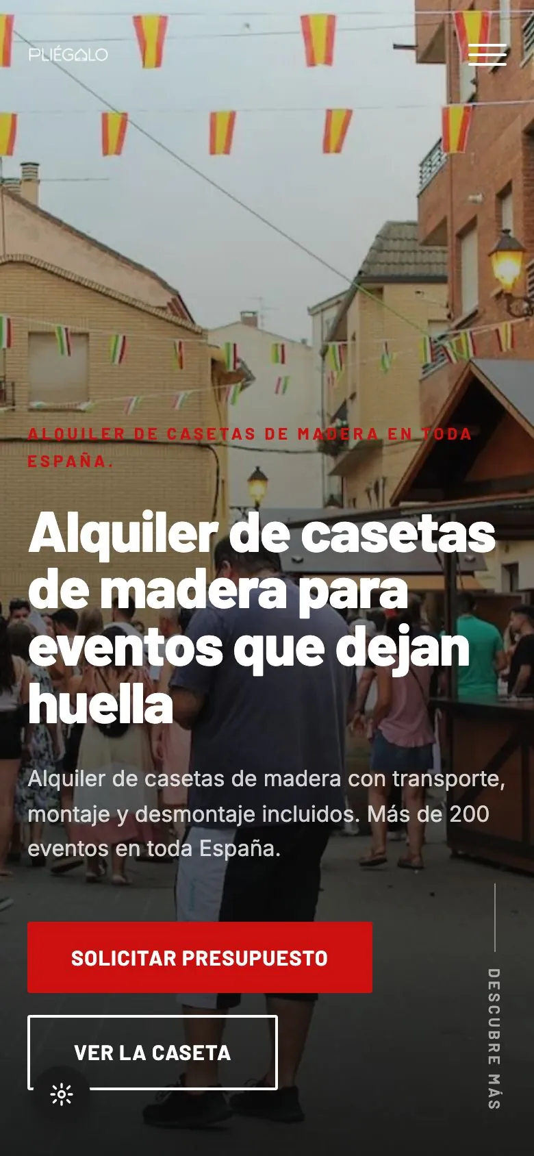 Casetas Pliégalo en el móvil